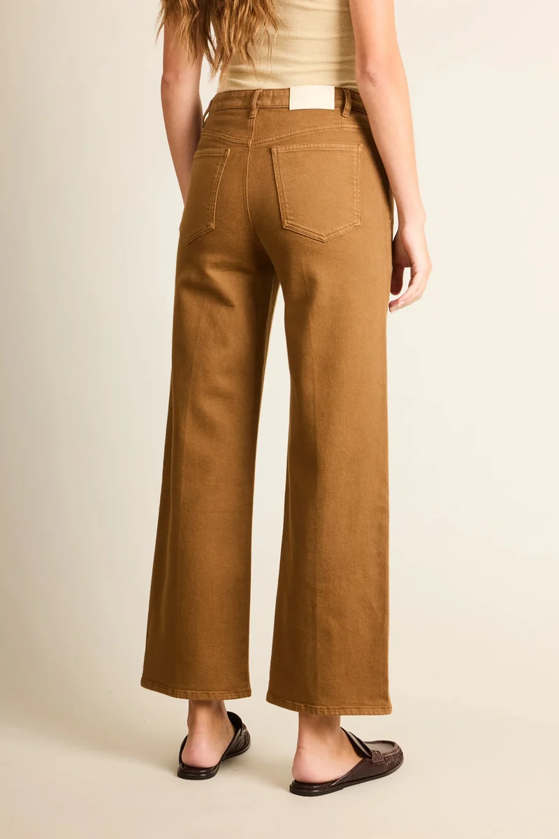 Jean flare caramel