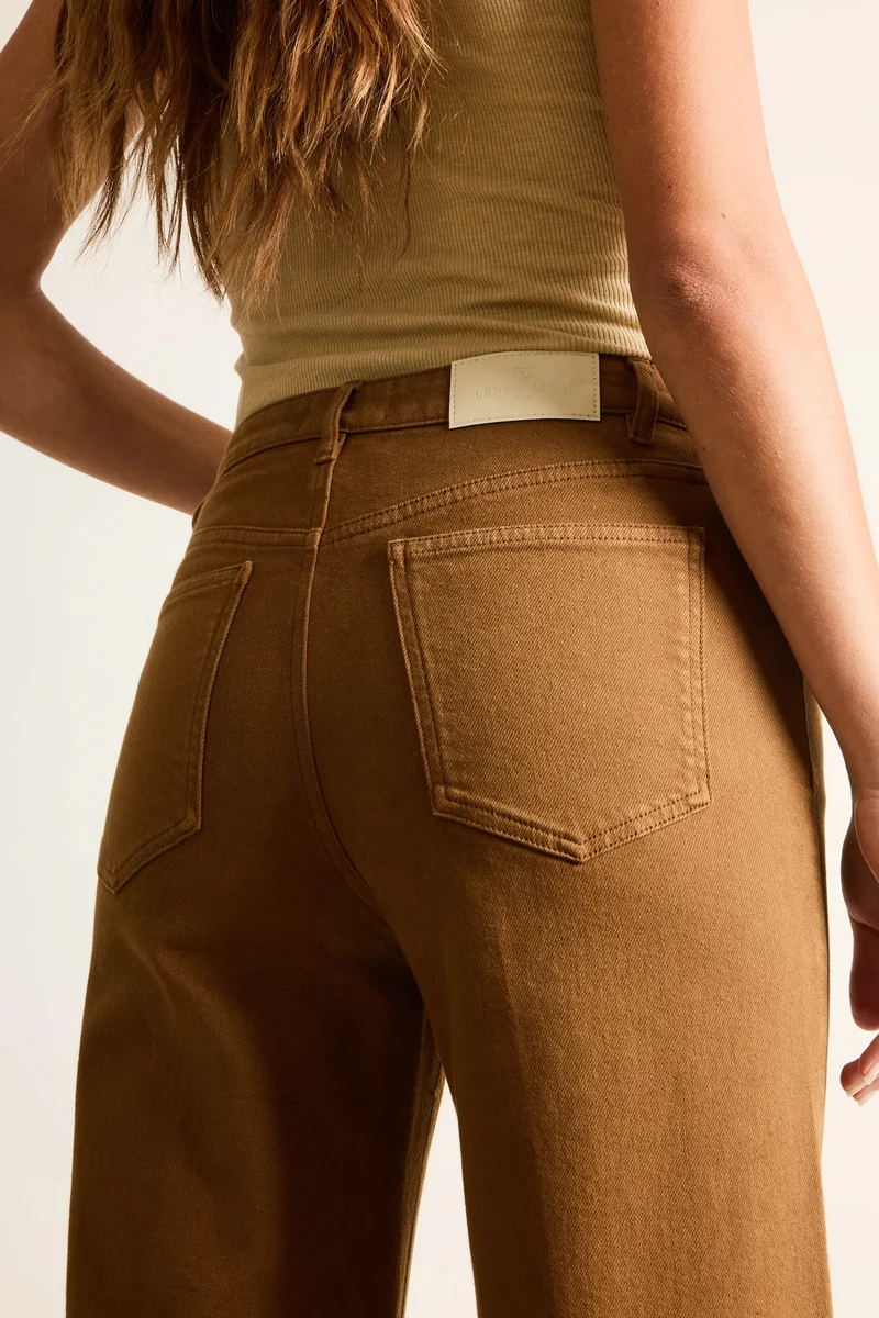 Jean flare caramel