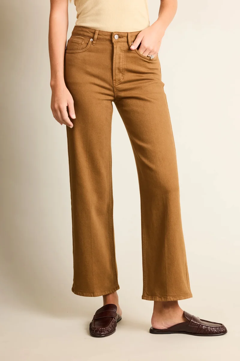 Jean flare caramel
