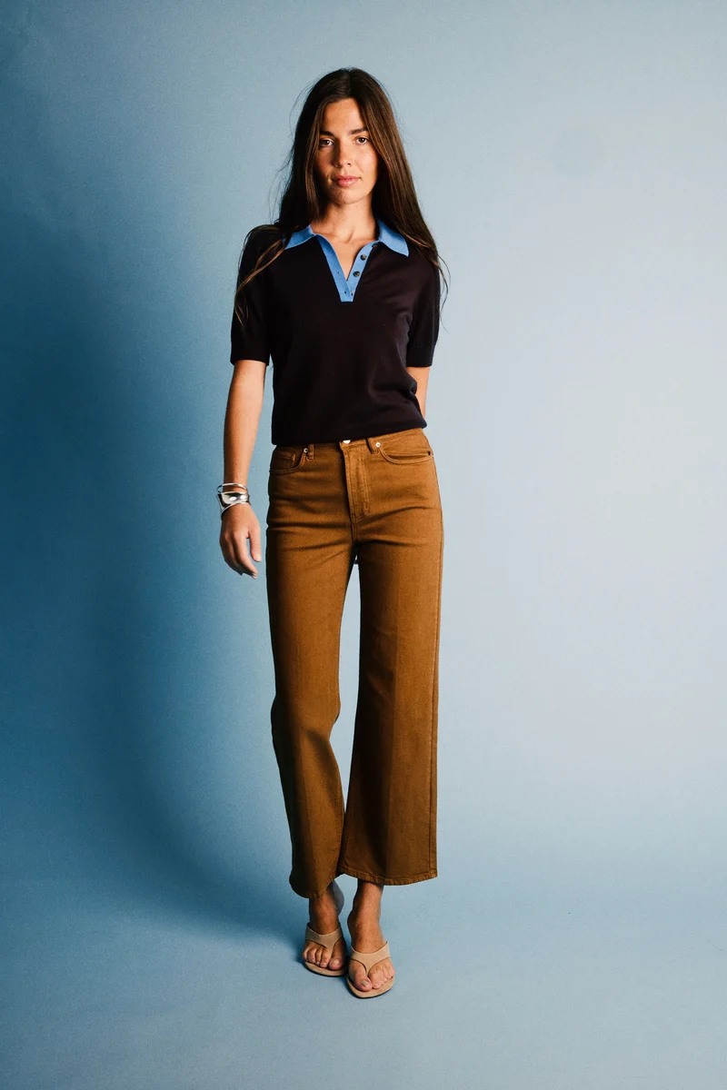 Jean flare caramel