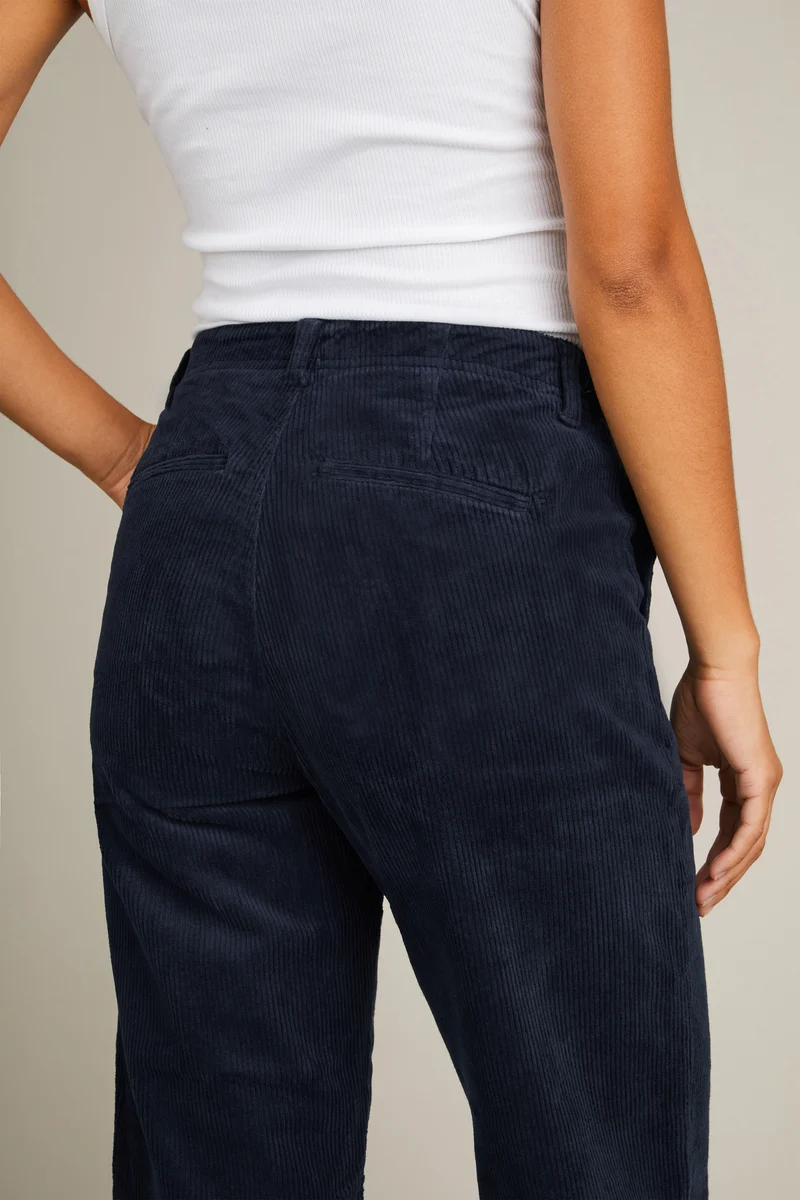 Pantalon carpenter velours bleu marine