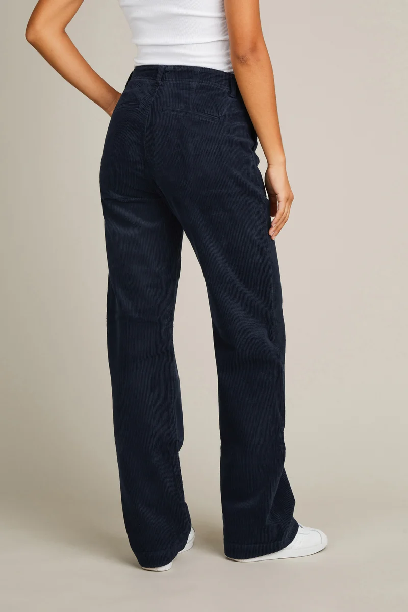 Pantalon carpenter velours bleu marine