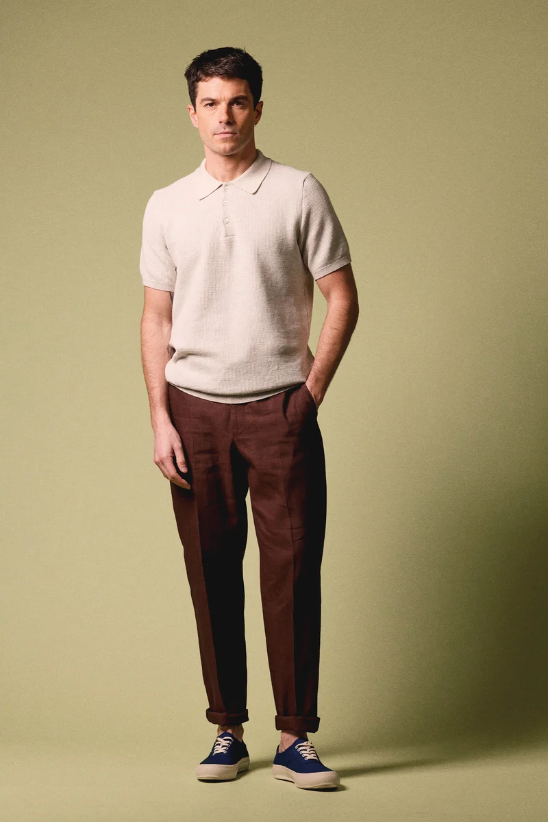 Pantalon lin ébène