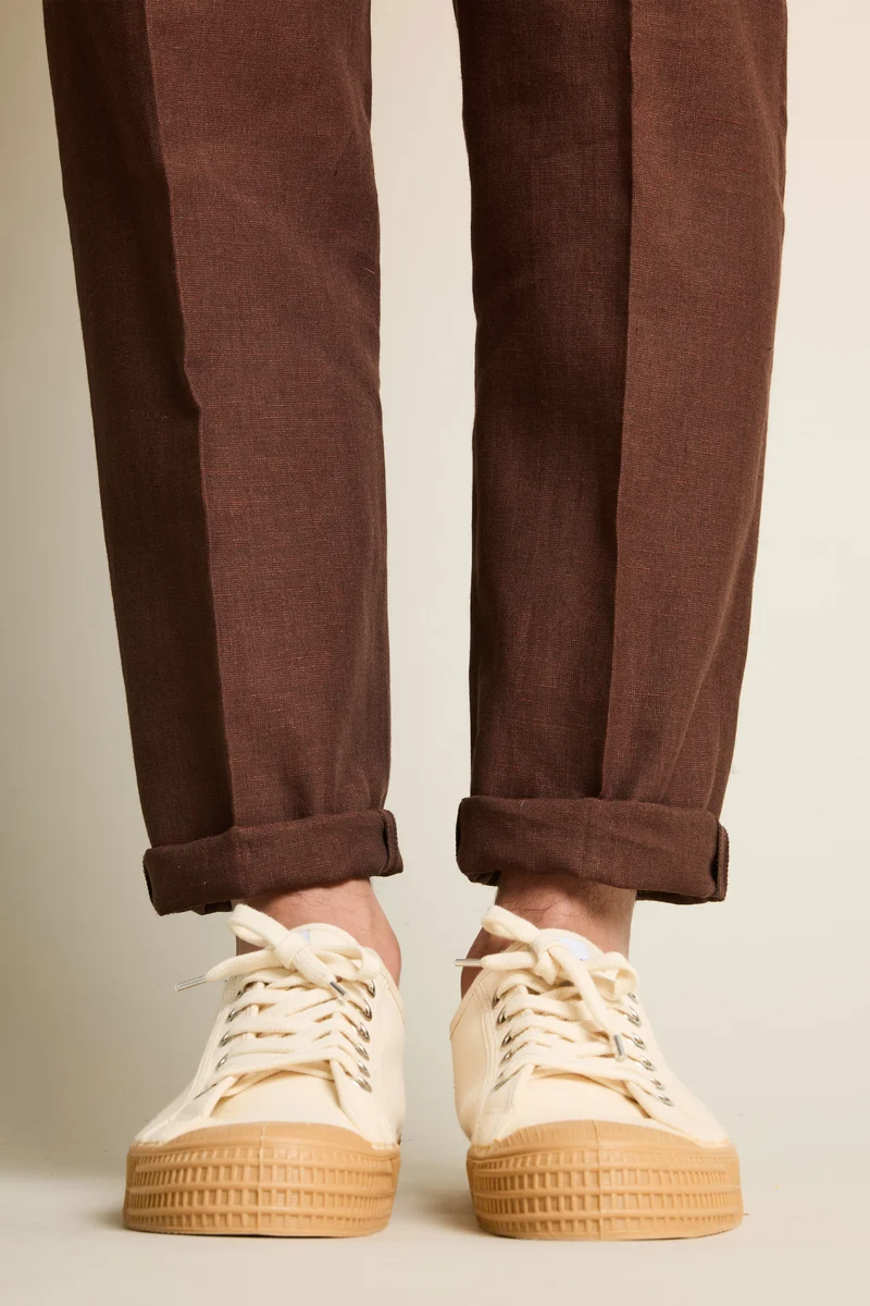 Pantalon lin ébène