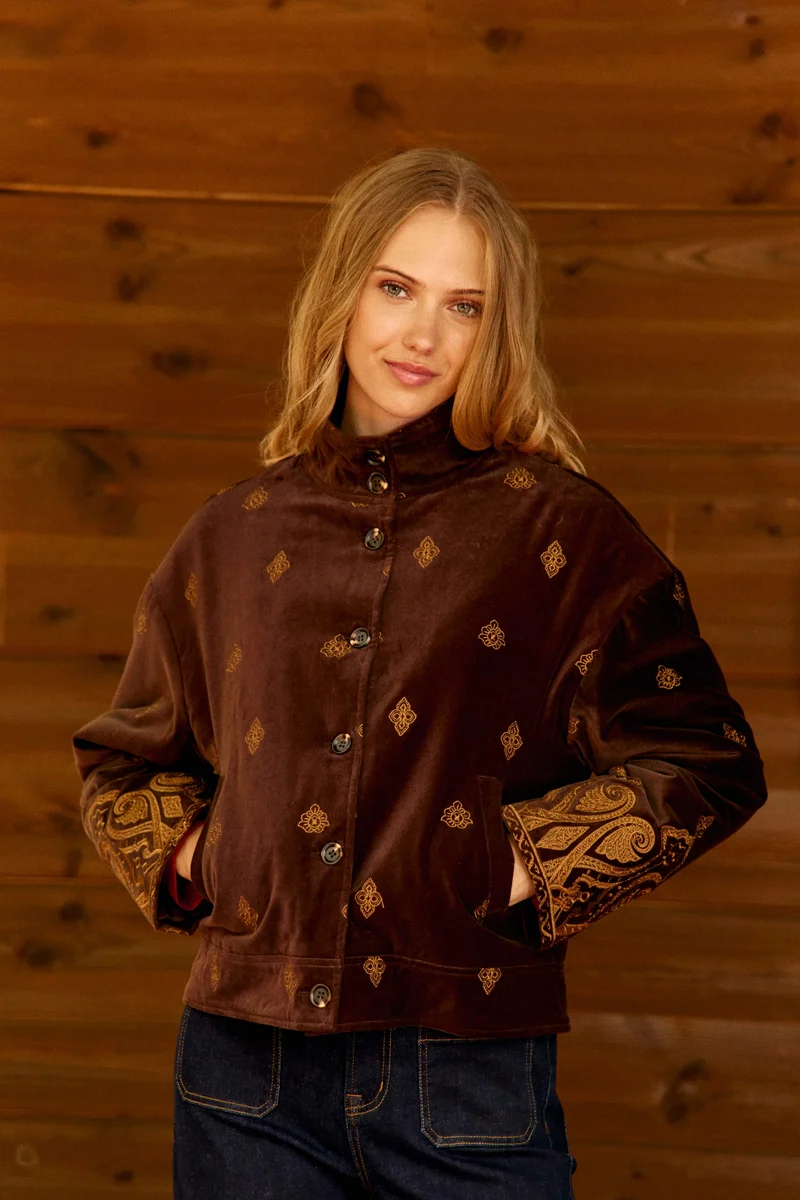 Veldy - Veste en velours