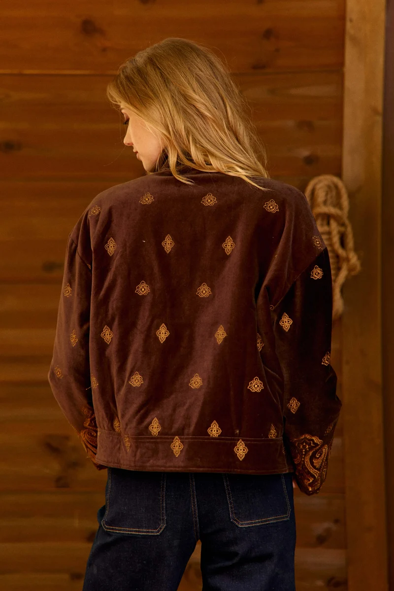 Veldy - Veste en velours