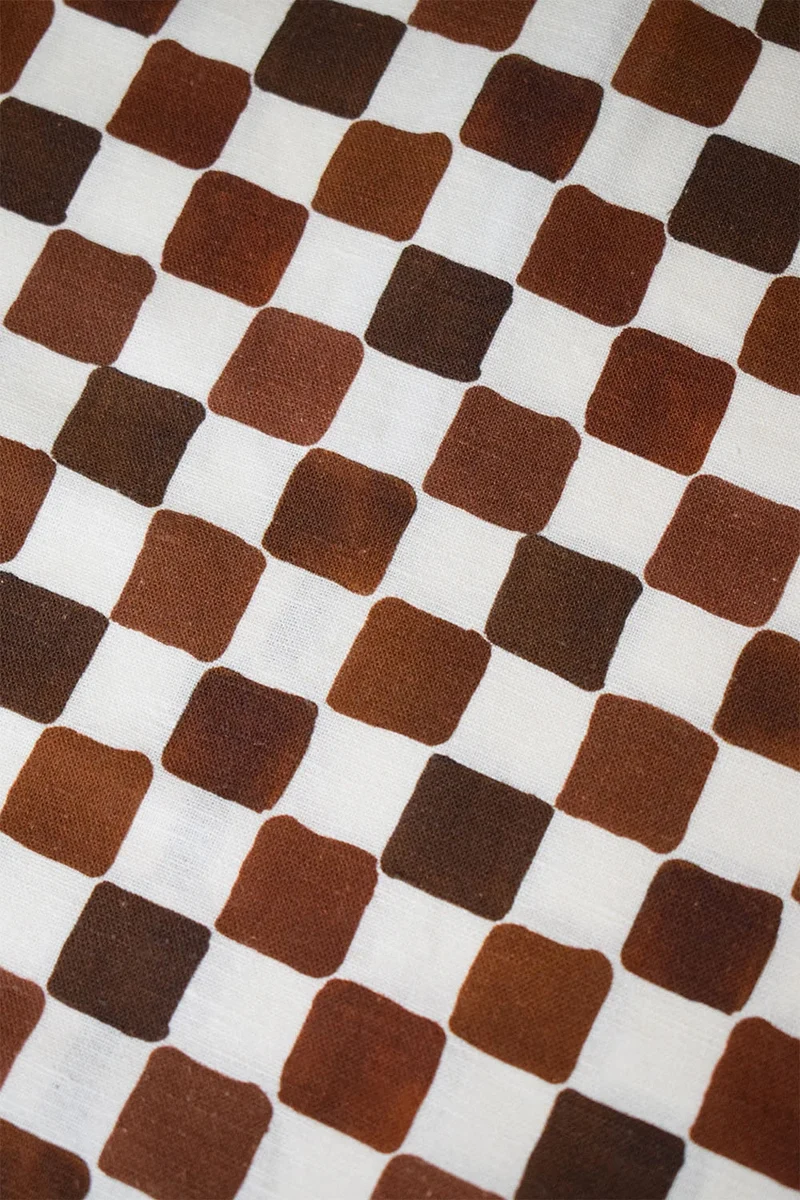 Robe Gaïa Echec et Mat Chocolat
