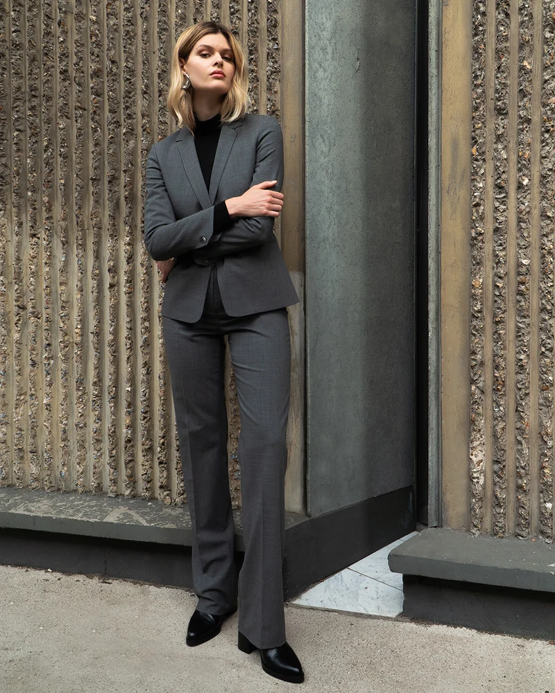 Pantalon droit Berlin - Gris