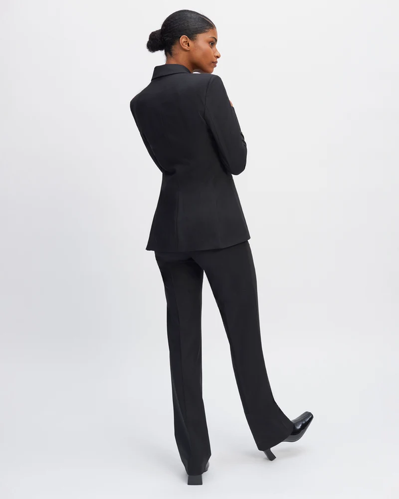 Pantalon droit Berlin - Noir super 120's