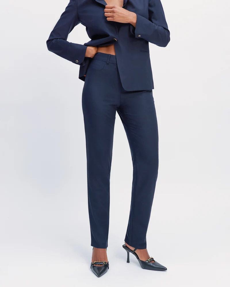 Pantalon Cigarette New-York - Bleu Marine