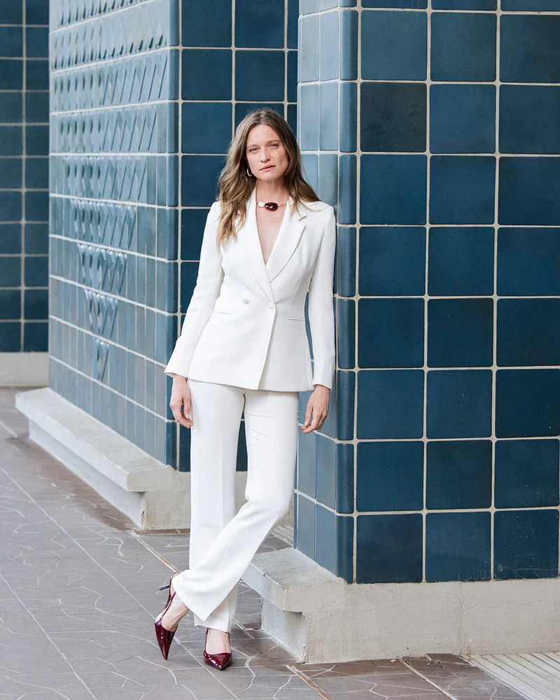 Pantalon droit Berlin - Blanc