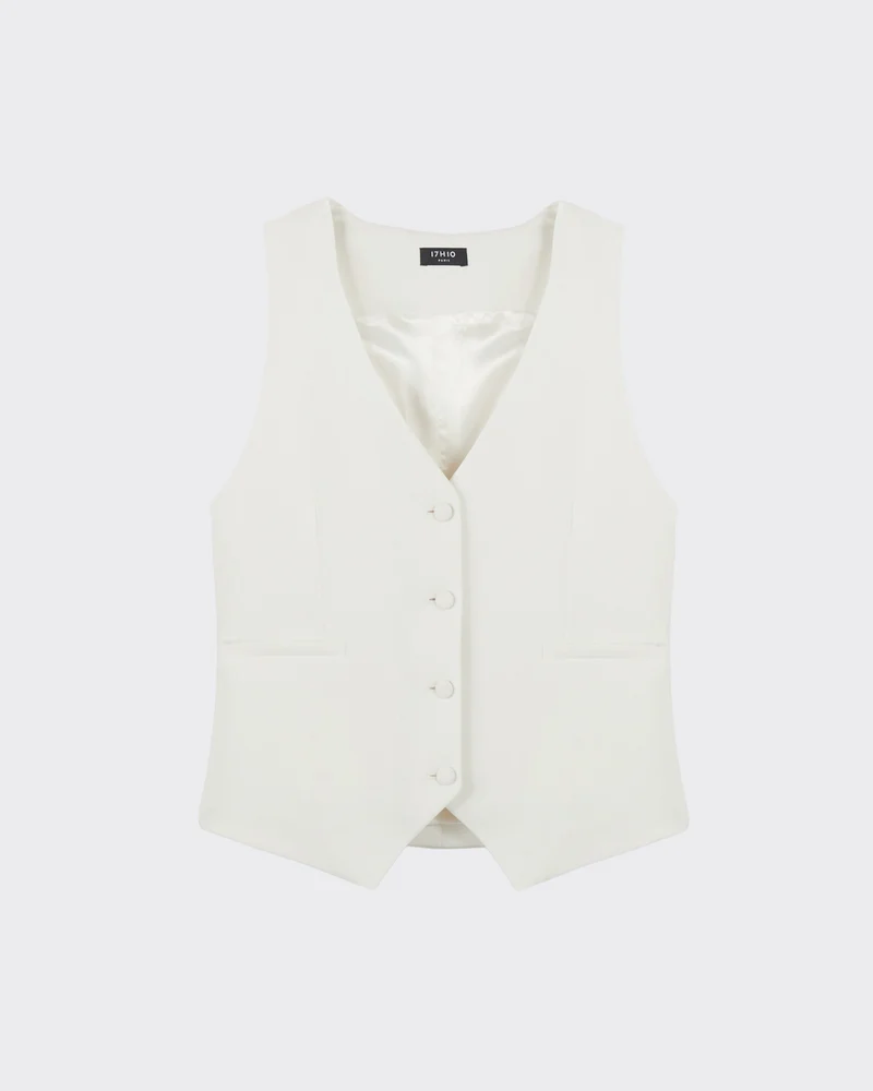 Gilet sans manches Lisbonne - Blanc