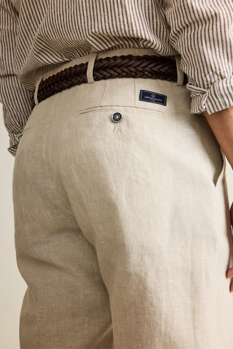 Pantalon lin écru