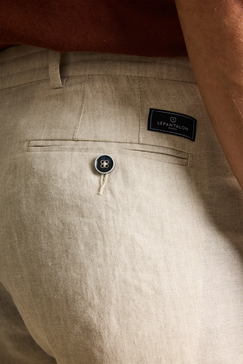 Pantalon lin écru