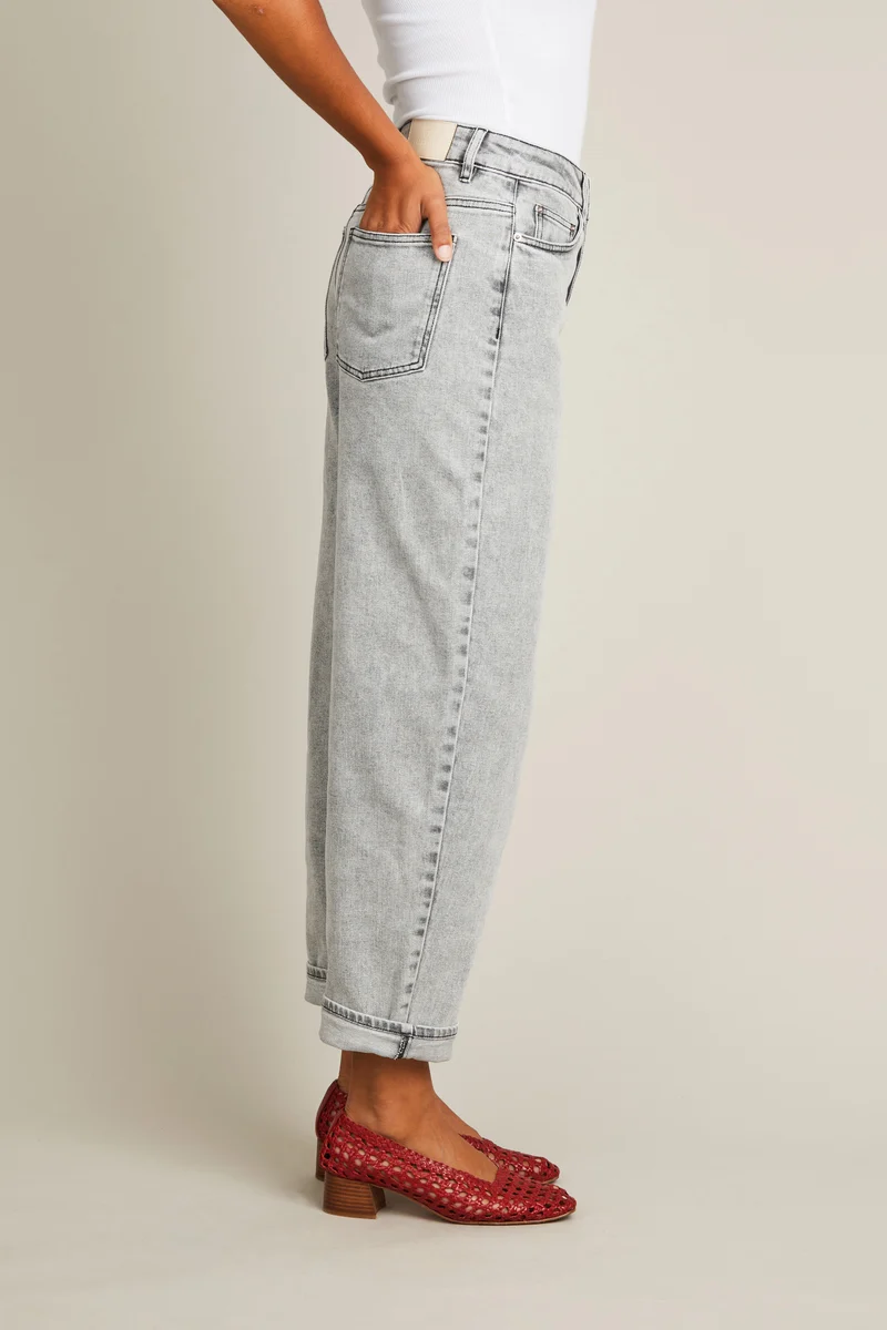 Jean balloon snow black