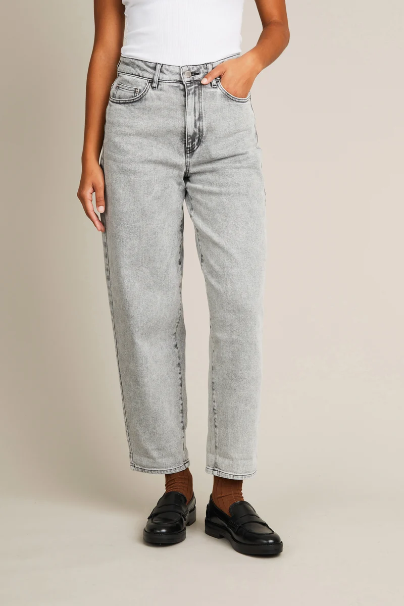 Jean balloon snow black