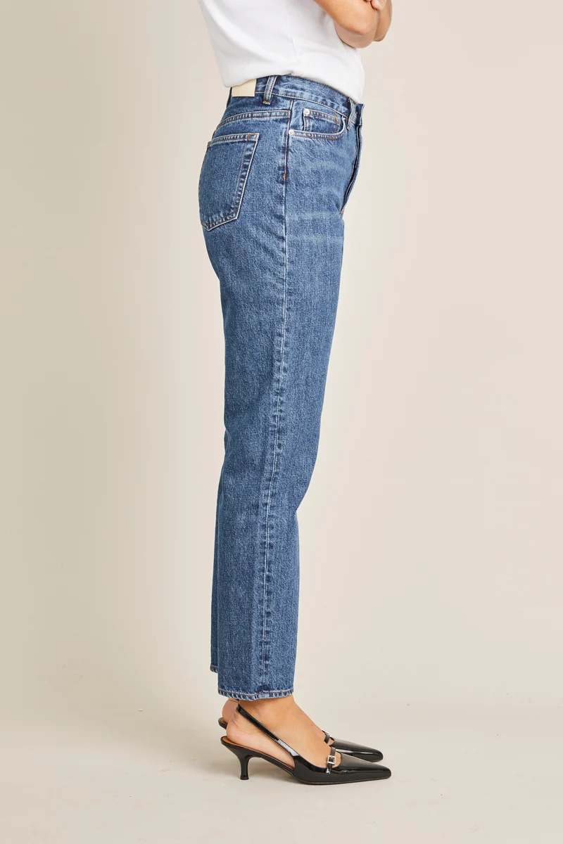 Jean droit bleu v1