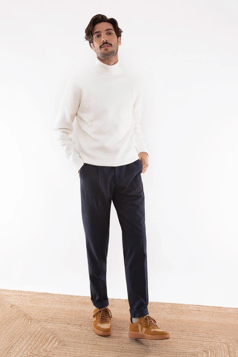 Pantalon Chaud Bleu Marine
