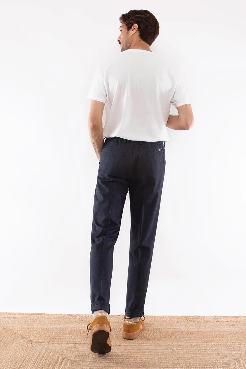 Pantalon Chaud Bleu Marine