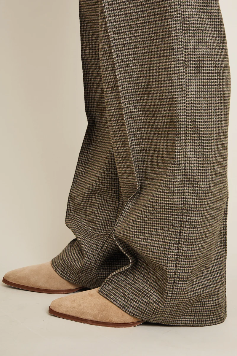 Pantalon poches plaquées pied de puce