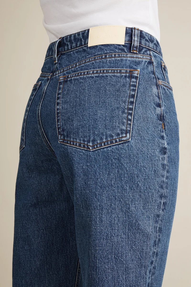 Jean droit bleu