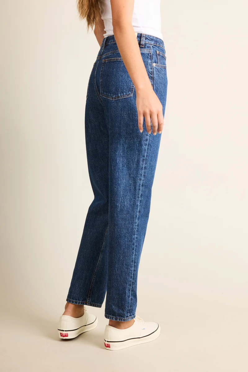 Jean droit bleu