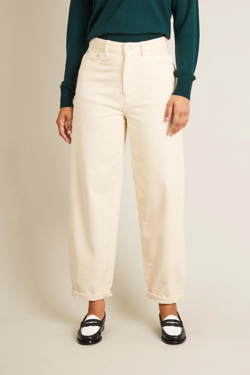 Pantalon velours balloon