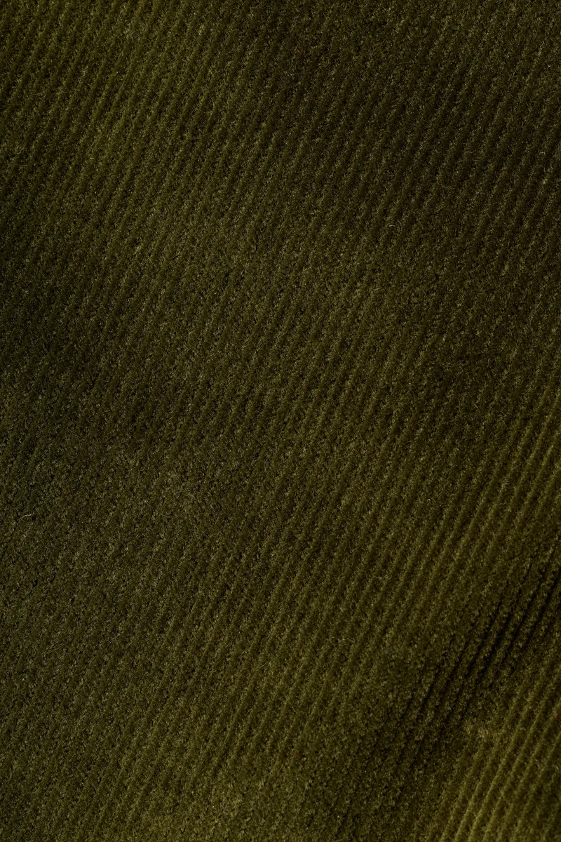 Chino à pinces velours kaki