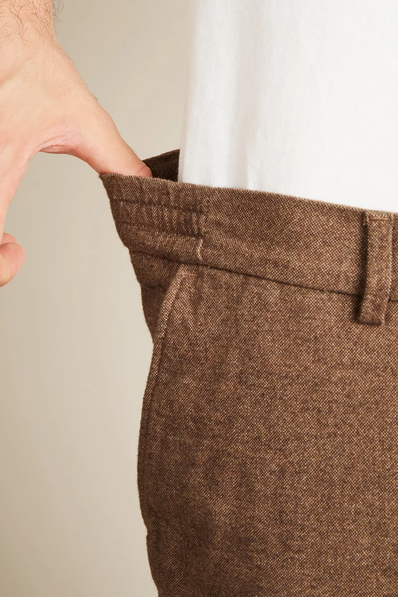 Chino chaud easy marron