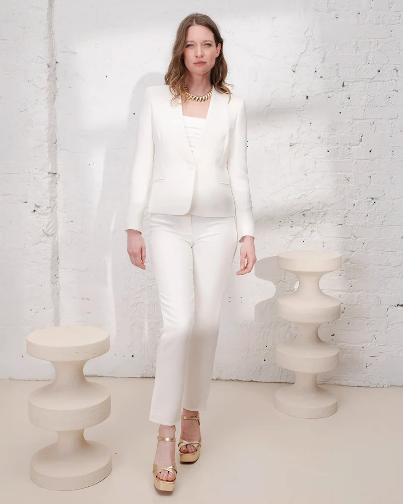 Pantalon Cigarette New-York - Blanc