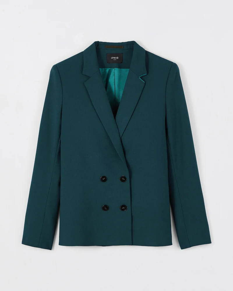 Veste croisée Boston - Vert Bouteille