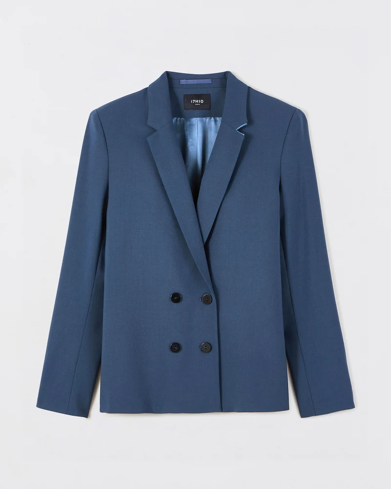 Veste croisée Boston - Pétrole