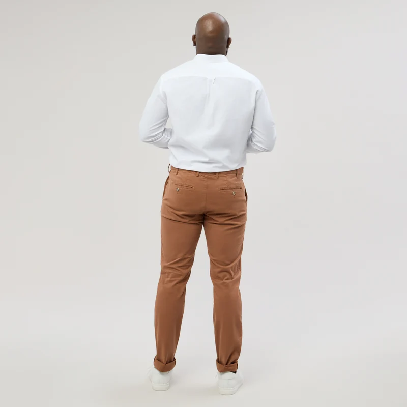 Pantalon "Pornichet E25" Chino Terracotta