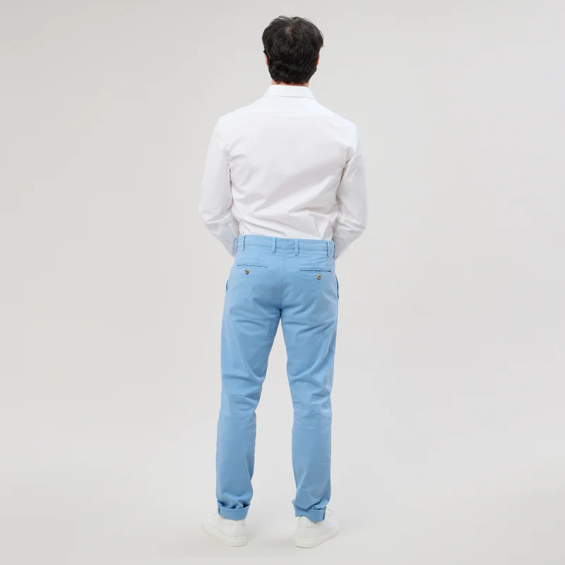 Pantalon "Pornichet E25" Chino Bleu Ciel