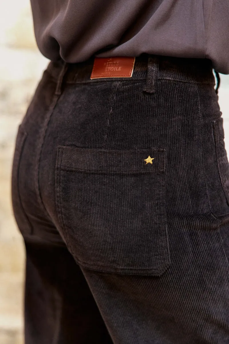 Atlanty - Pantalon large en velours
