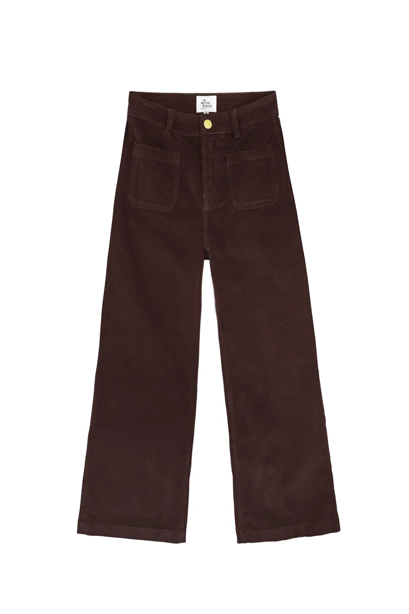 Atlanty - Pantalon large en velours