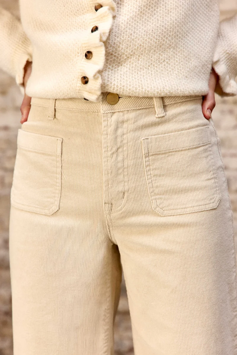 Atlanty - Pantalon large en velours