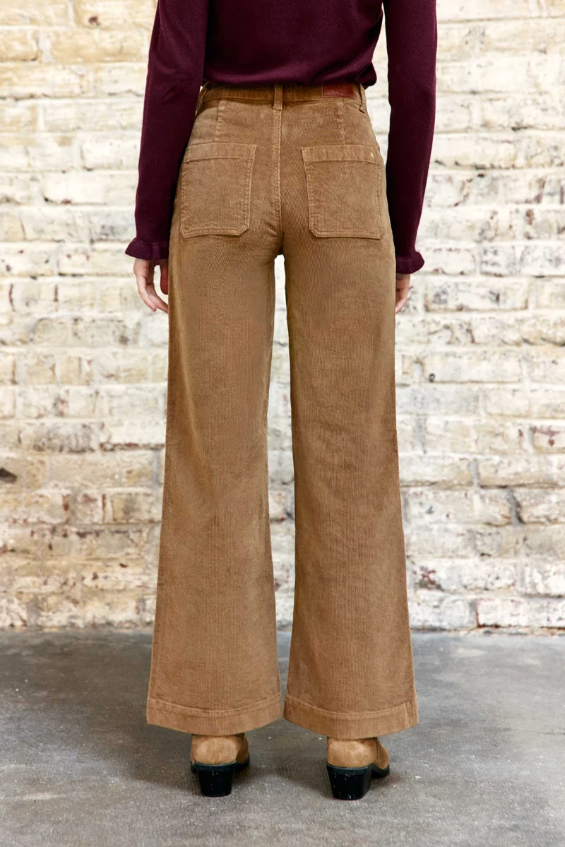 Atlanty - Pantalon large en velours
