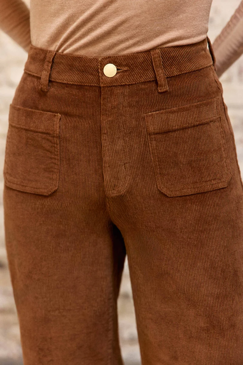 Atlanty - Pantalon large en velours