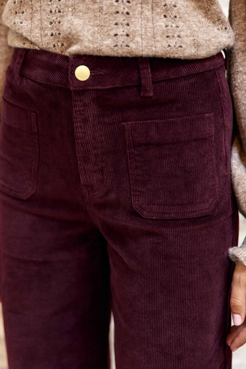 Atlanty - Pantalon large en velours