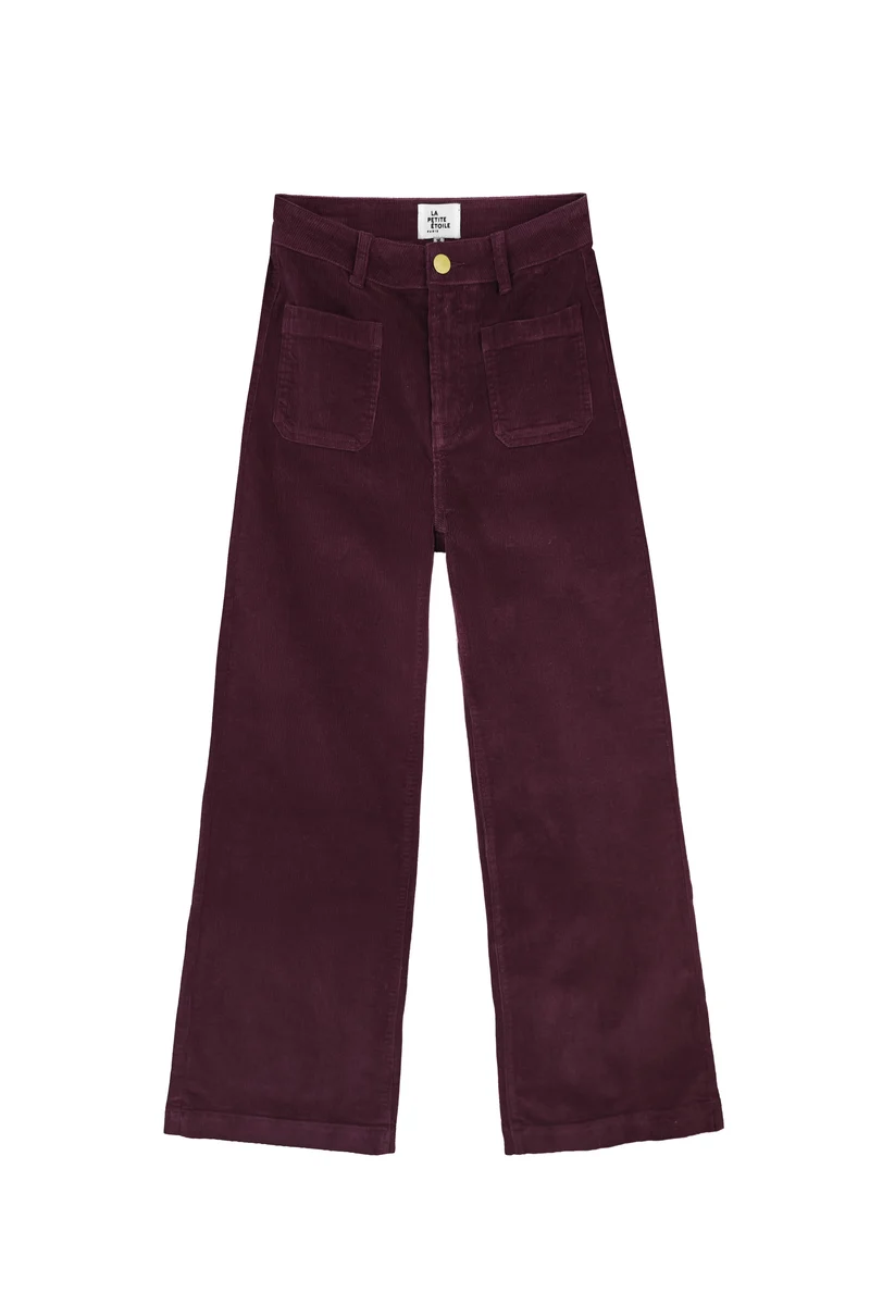 Atlanty - Pantalon large en velours