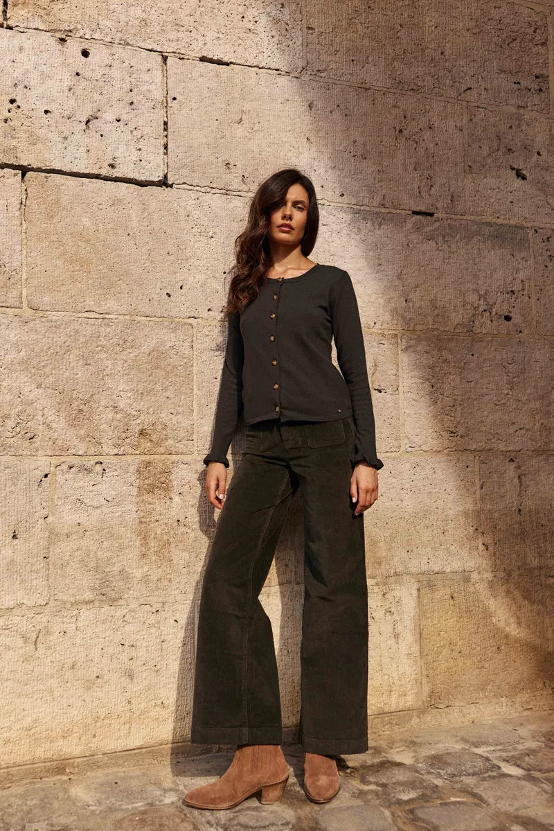 Atlanty - Pantalon large en velours