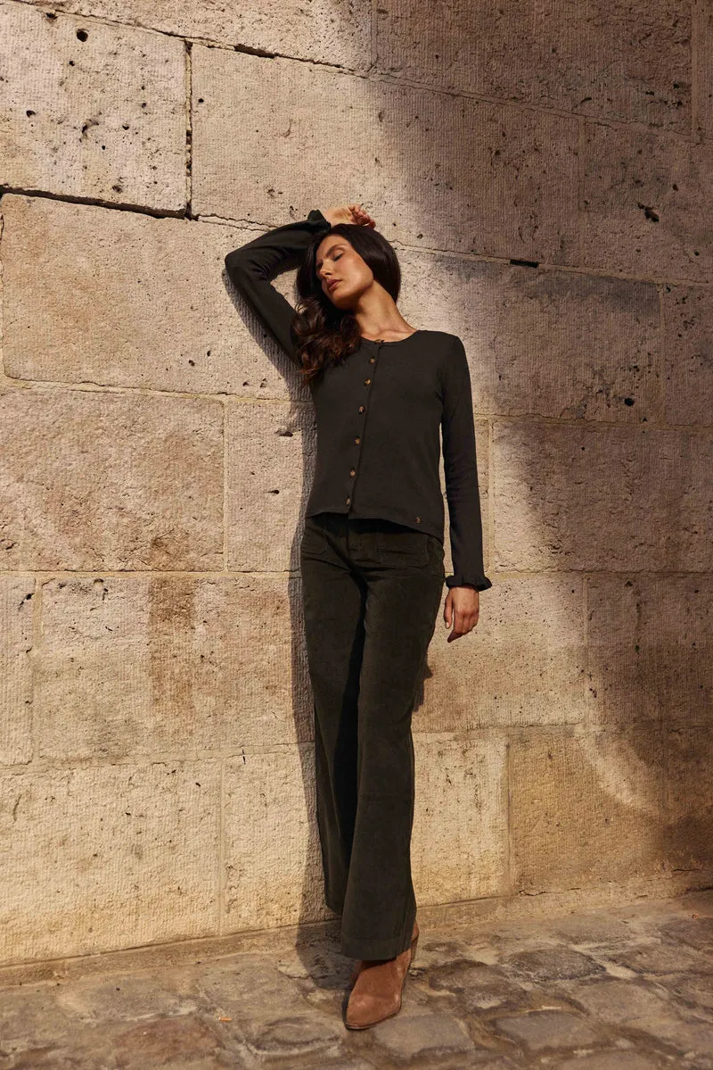 Atlanty - Pantalon large en velours