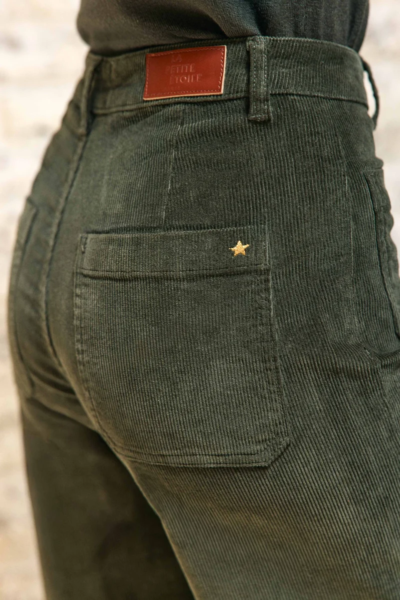 Atlanty - Pantalon large en velours
