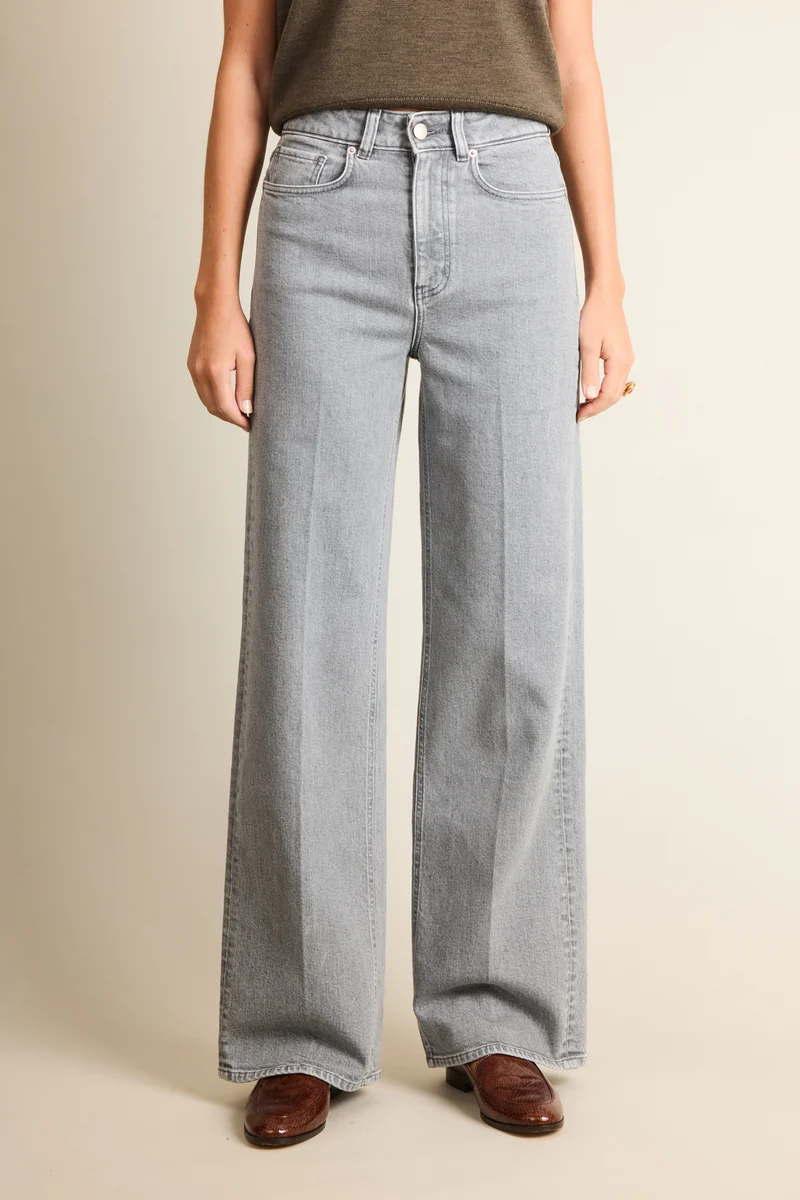 Jean wideleg gris
