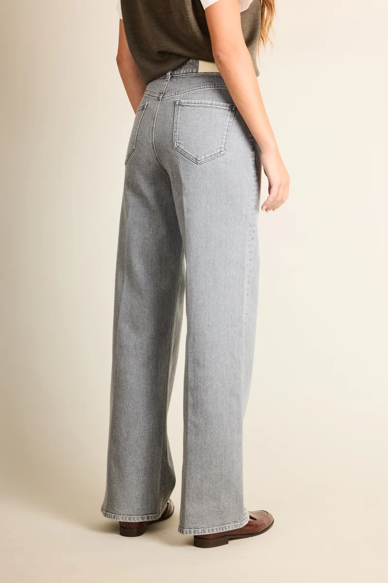 Jean wideleg gris