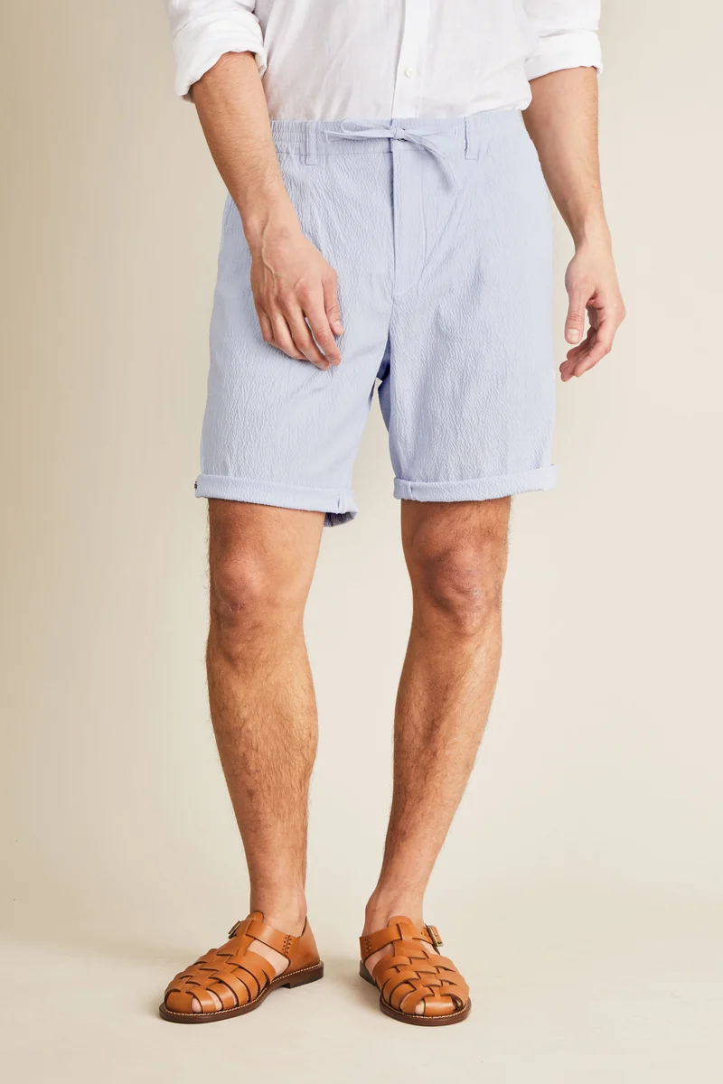 Bermuda Seersucker Bleu