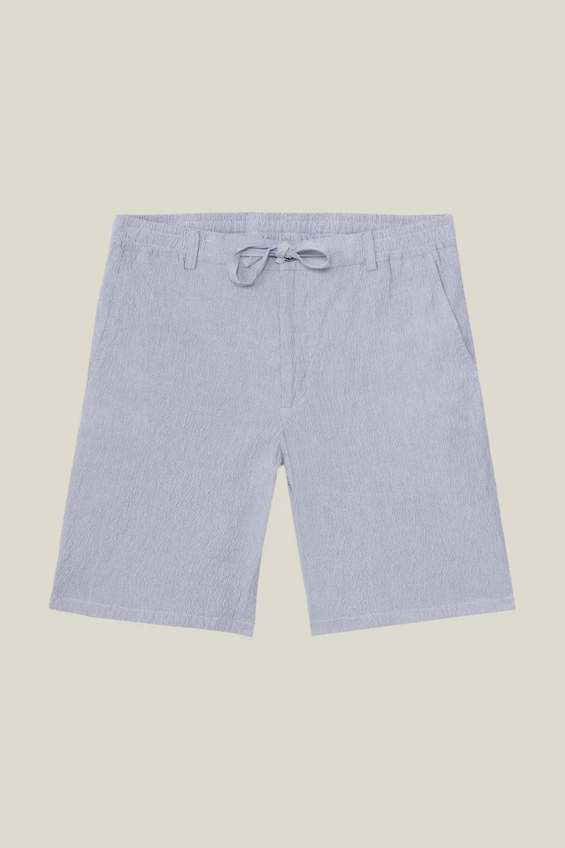 Bermuda Seersucker Bleu