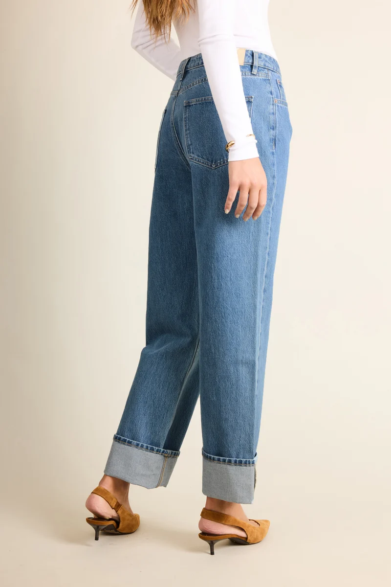 Jean boyfriend middle blue