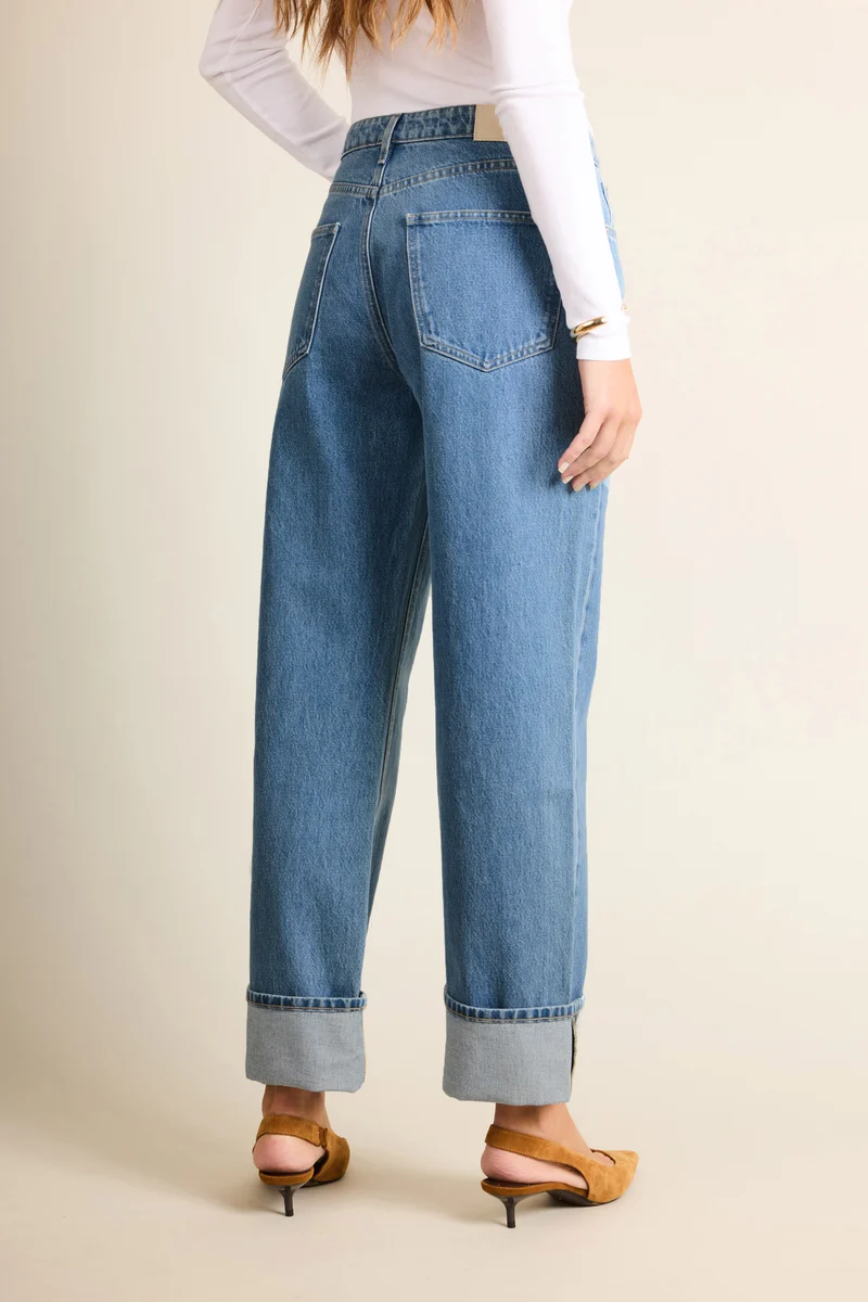 Jean boyfriend middle blue